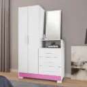 NT5165 COMODA C/3 GAVETA 241 BLANCO NEW ROSA