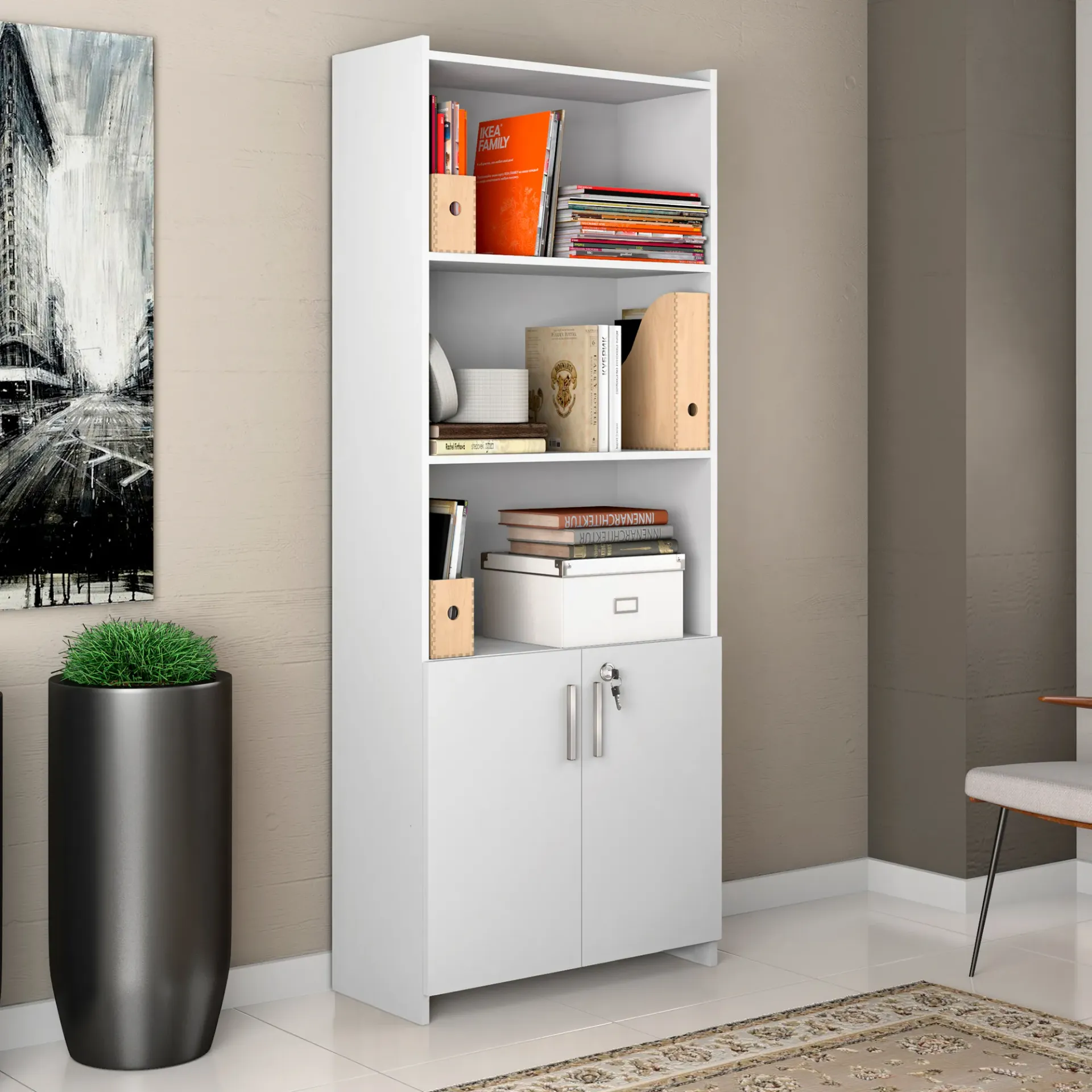 [56118 MULTIUSO/ARMARIO ESCRITORIO -127 BLANCO NEW] 56118 MULTIUSO/ARMARIO ESCRITORIO -127 BLANCO NEW