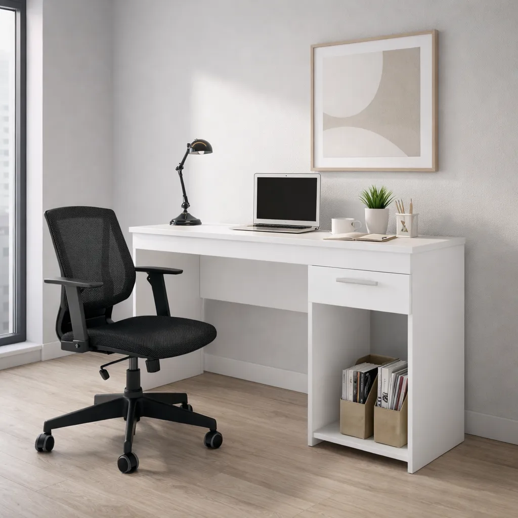 [NT2070 MESA OFICE - 127 BLANCO NEW] Escritorio Leva Blanco