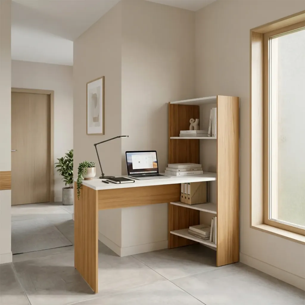 NT2105 MESA OFICE - 275 OFF WHITE/FREIJO TREND