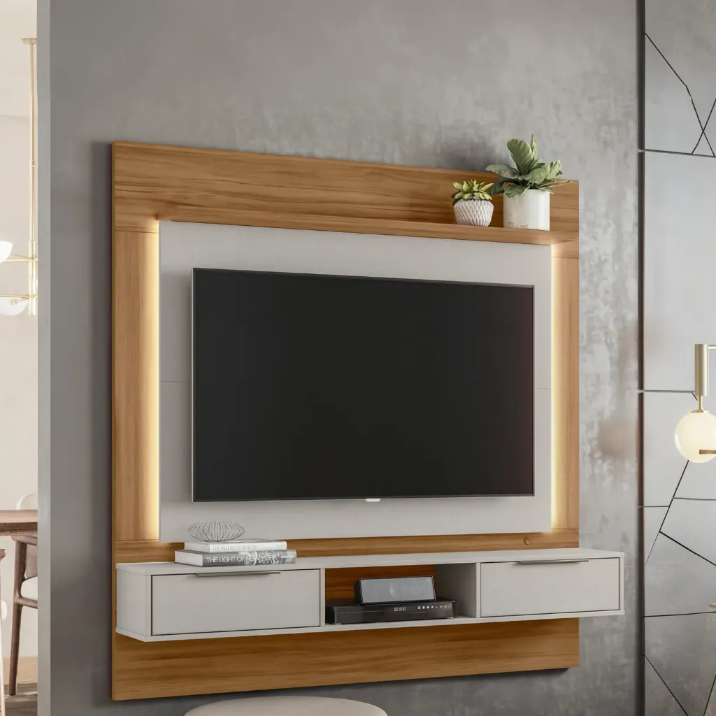 Panel para TV Órbita Freijo Trend - Off White