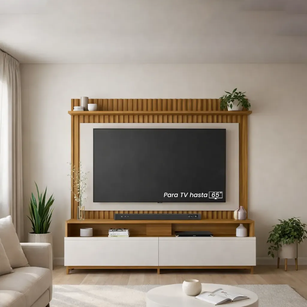 [NT1340 HOME - 270 FREIJO TREND/OFF WHITE] Centro de entretenimiento Vesta Freijo Trend - Off White