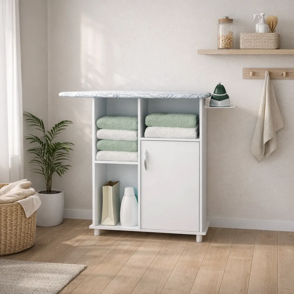 [55002 MESA DE  PLANCHAR TABUA FLORENCE - 127 BLANCO NEW] 55002 MESA DE PLANCHAR TABUA FLORENCE - 127 BLANCO NEW