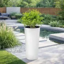 MCX092000 MACETA REDONDA ESTILO MARFIL Ø40X76 - BLANCO