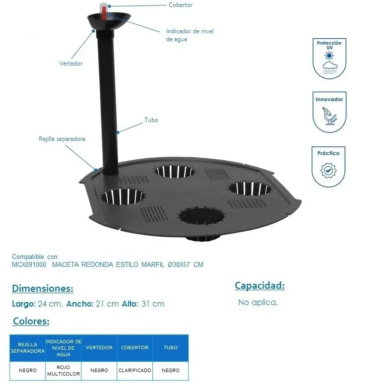 [MCX099000 SISTEMA DE CONTROL DE RIEGO Ø30 - NEGRO] MCX099000 SISTEMA DE CONTROL DE RIEGO Ø30 - NEGRO