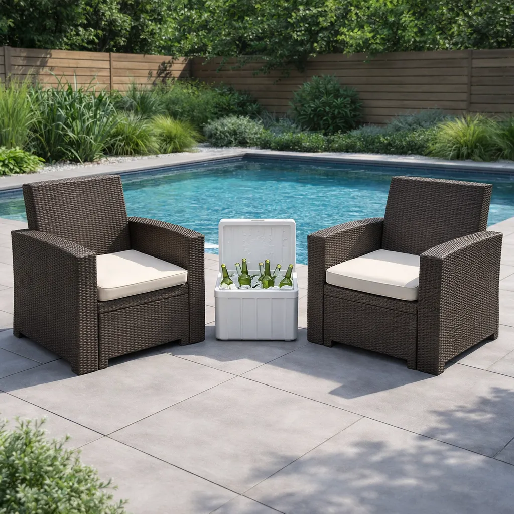 SLX113000 SILLON TAVARUA 1 ASIENTO MOD/RATAN - CAFÉ OSCURO