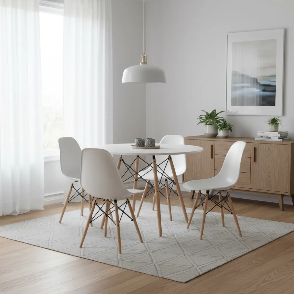 6185 TAPA DE MESA REDONDA EAMES ∅110 BLANCO