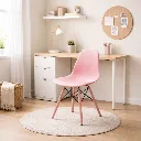 5757 SILLA EAMES ROSADO PATAS INJ